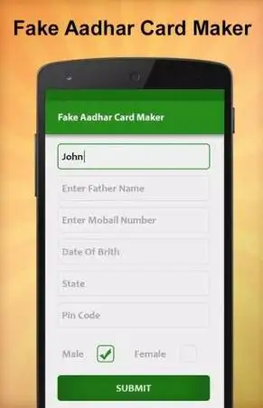 Fake Aadhar Card Apk