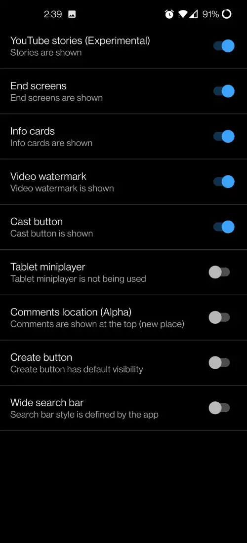 Features of Youtube ReVanced APK