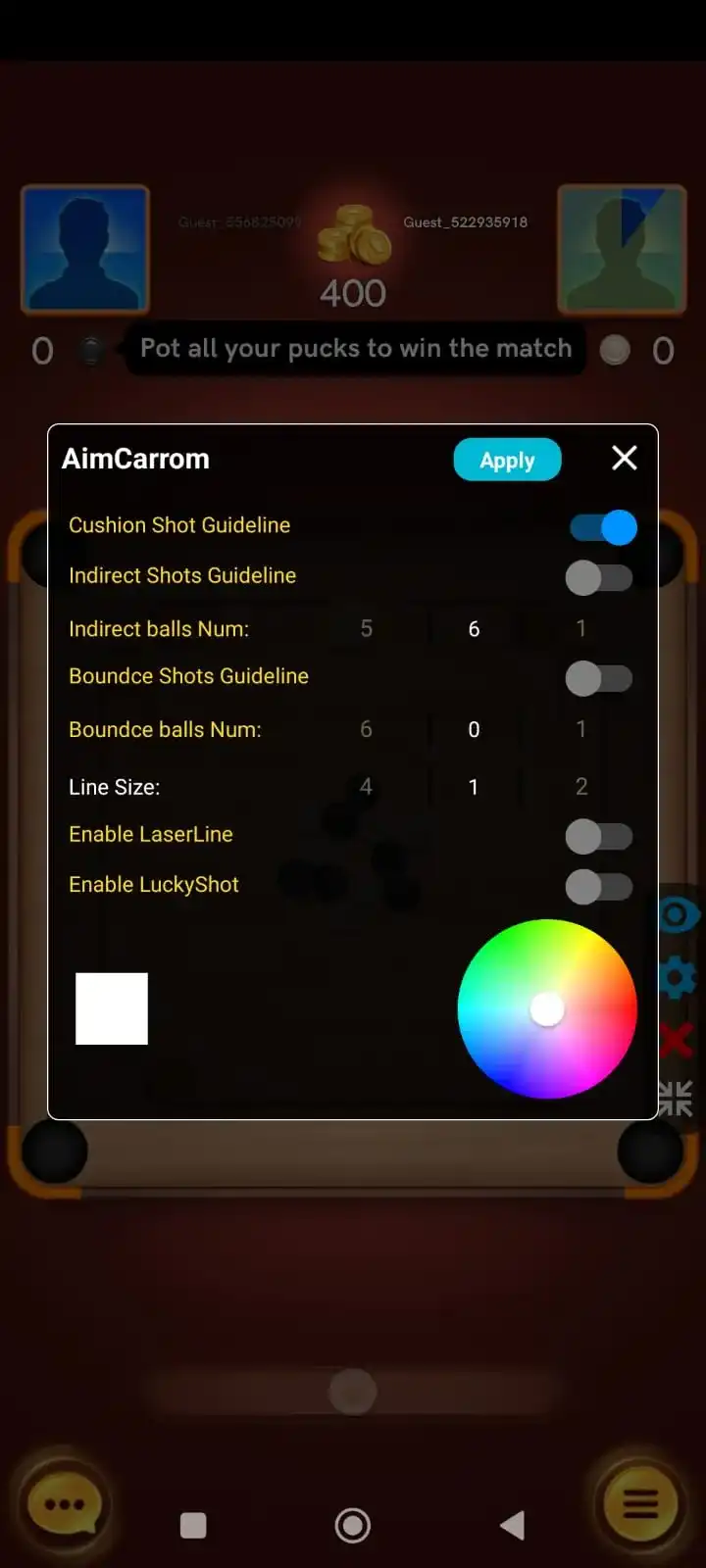Features of Aim Carrom Mod APK 