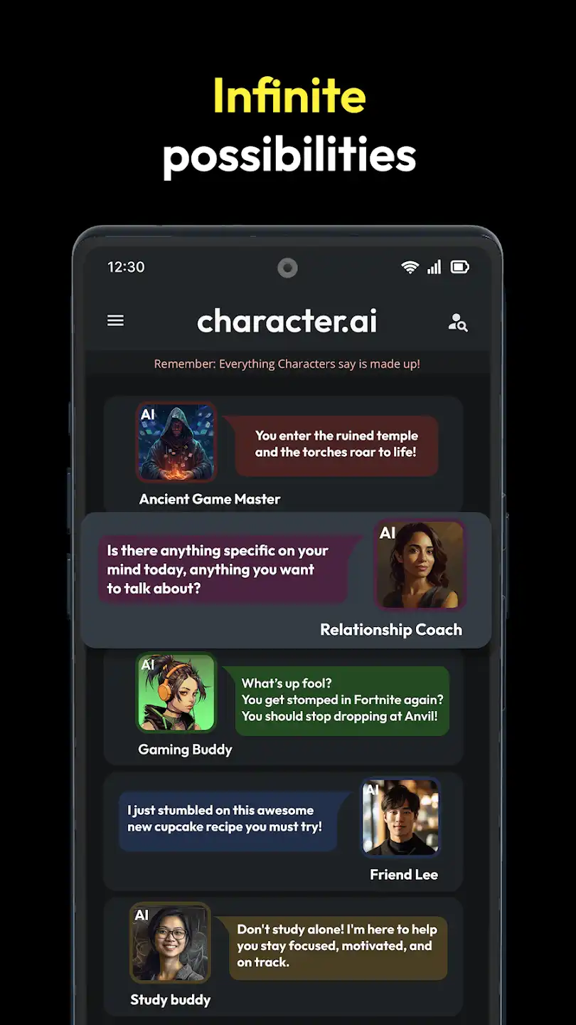 Features of Character AI Apk