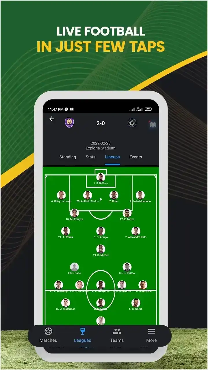 Features of Live Football TV APK