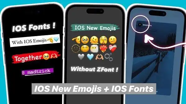 Features of Instagram iOS Emoji and Font APK