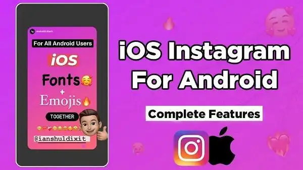 Instagram iOS Emoji and Font APK