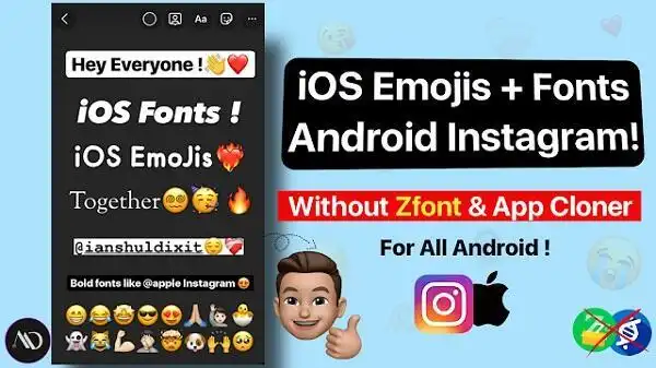 Instagram iOS Emoji and Font App