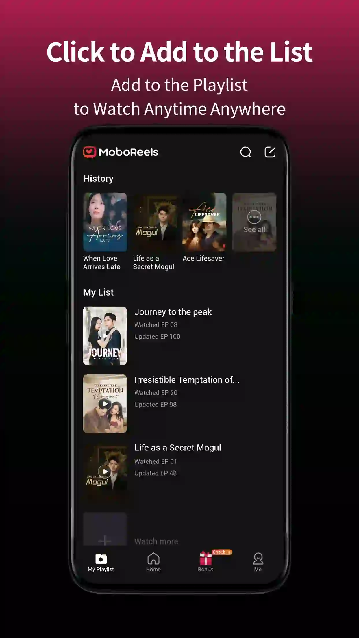Features of MoboReels Mod APK