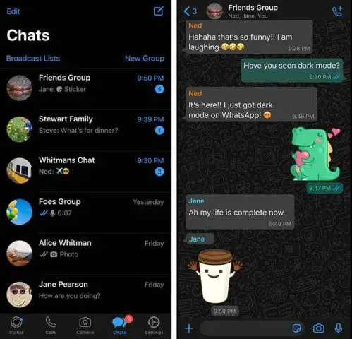 Dark WhatsApp