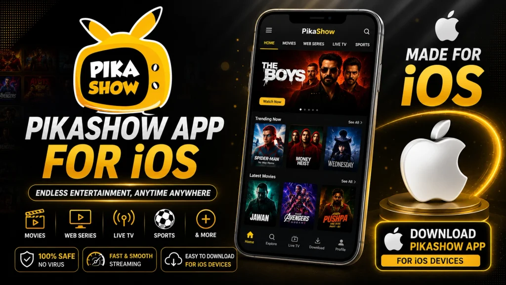 Pikashow TV App Ios